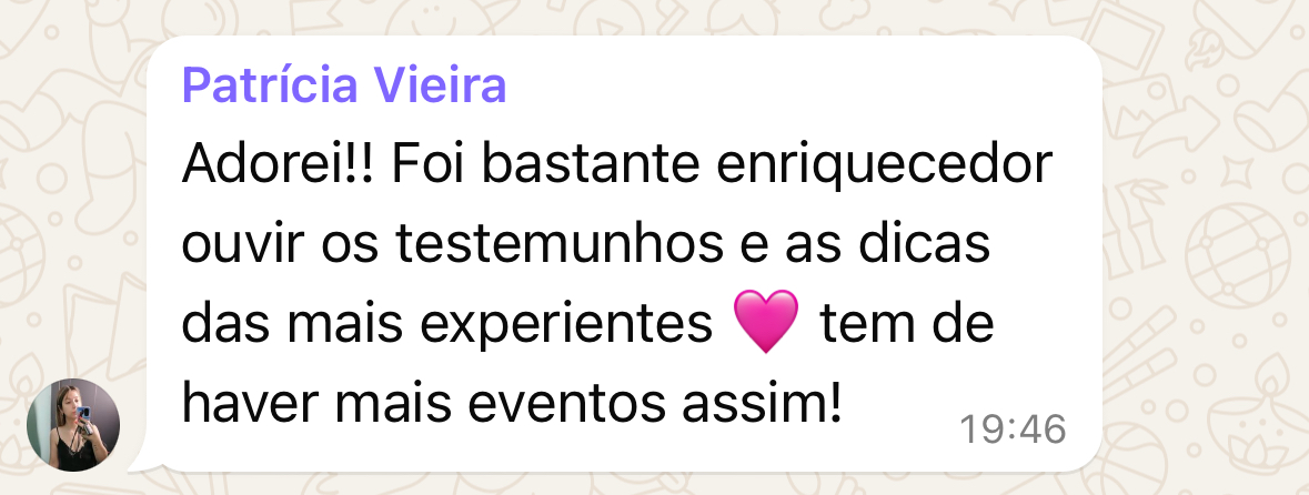 Depoimento de Patrícia Vieira